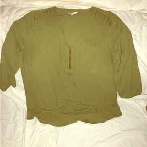 Olive green blouse